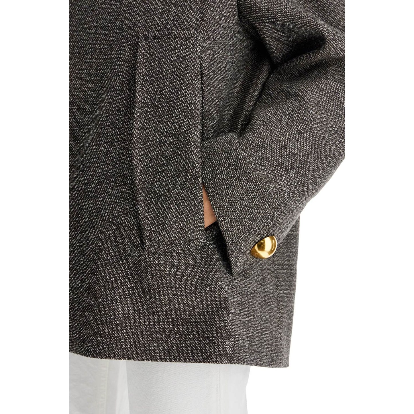 Ami Alexandre Matiussi boxy wool and cotton blend jacket Jackets Ami Alexandre Matiussi