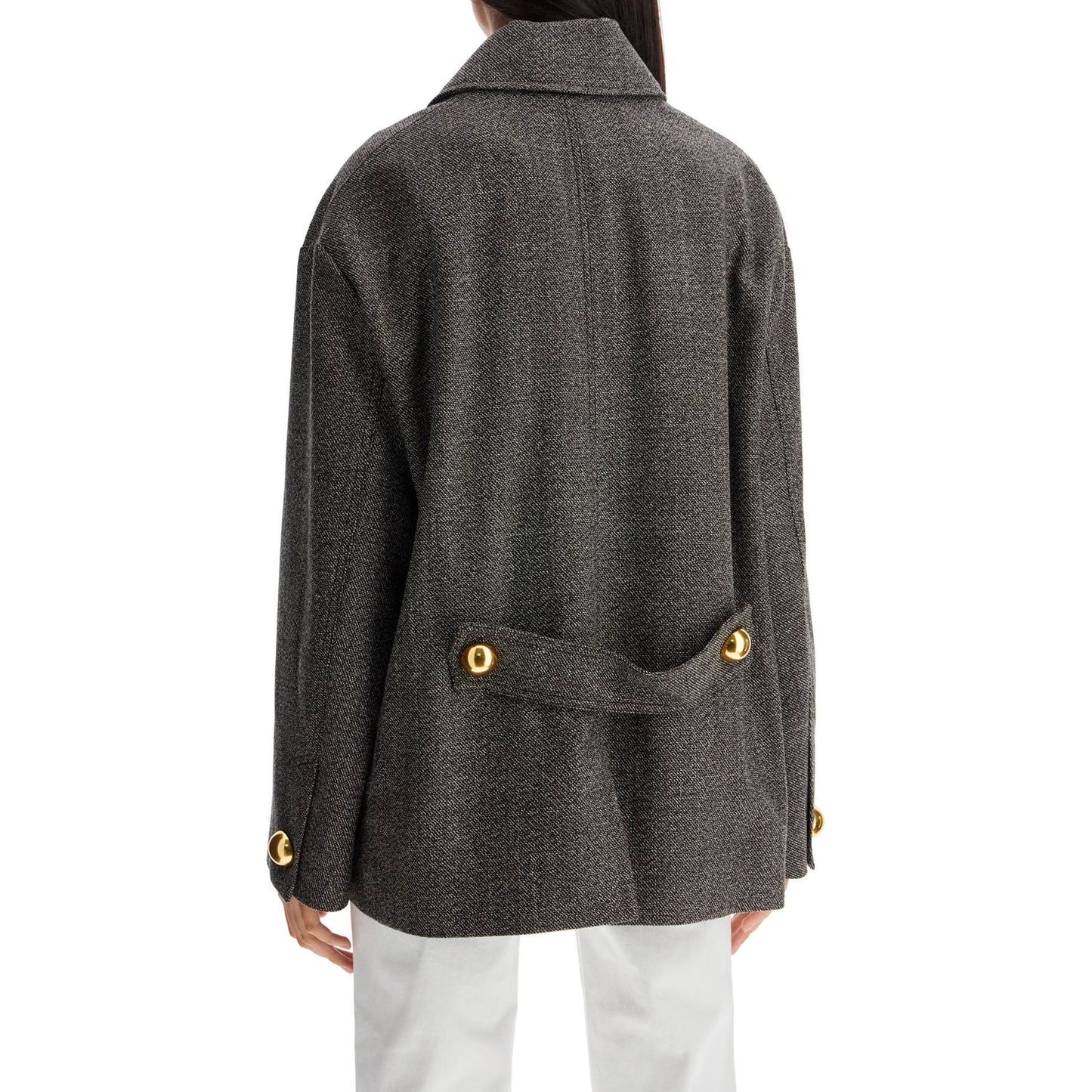 Ami Alexandre Matiussi boxy wool and cotton blend jacket Jackets Ami Alexandre Matiussi