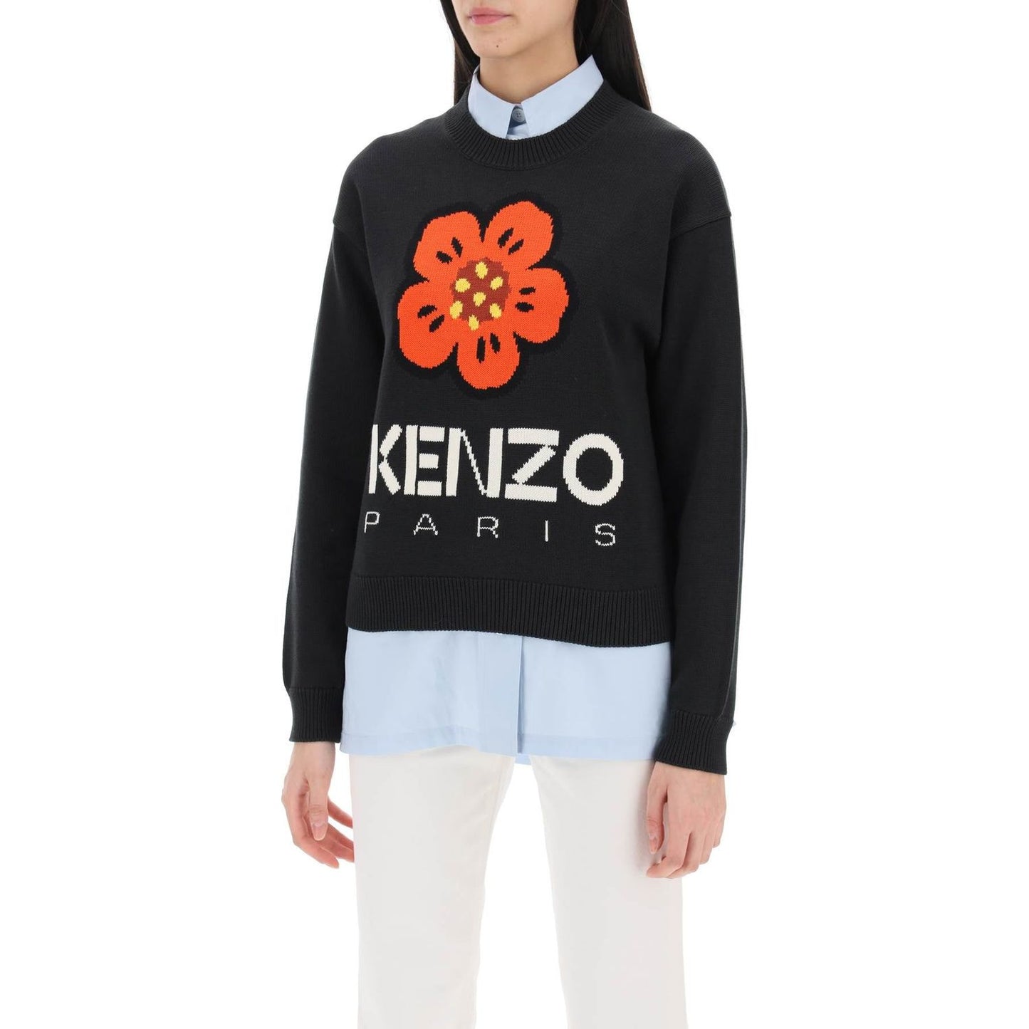 Kenzo bokè flower sweater in organic cotton Knitwear Kenzo