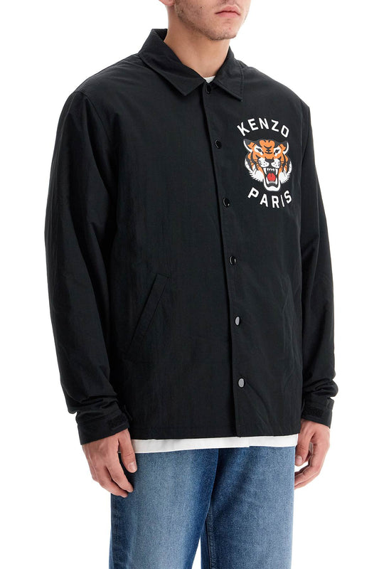 Kenzo lucky tiger nylon overshirt for Vests Kenzo