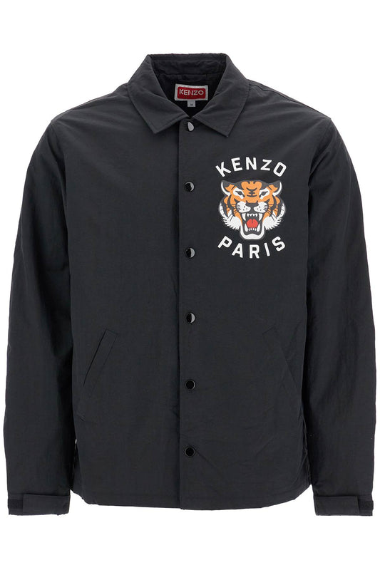 Kenzo lucky tiger nylon overshirt for Vests Kenzo