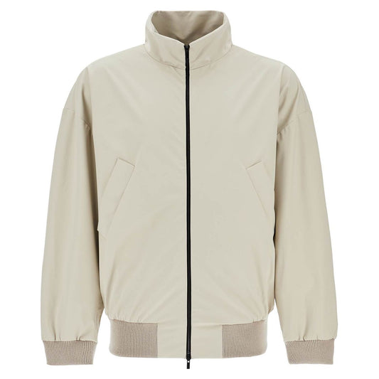 Fear Of God beige nylon and polyester jacket with high collar and zip