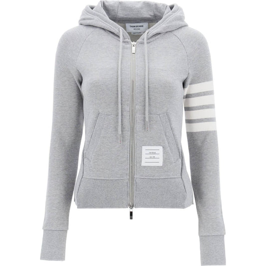 Thom Browne 4-bar full zip hoodie