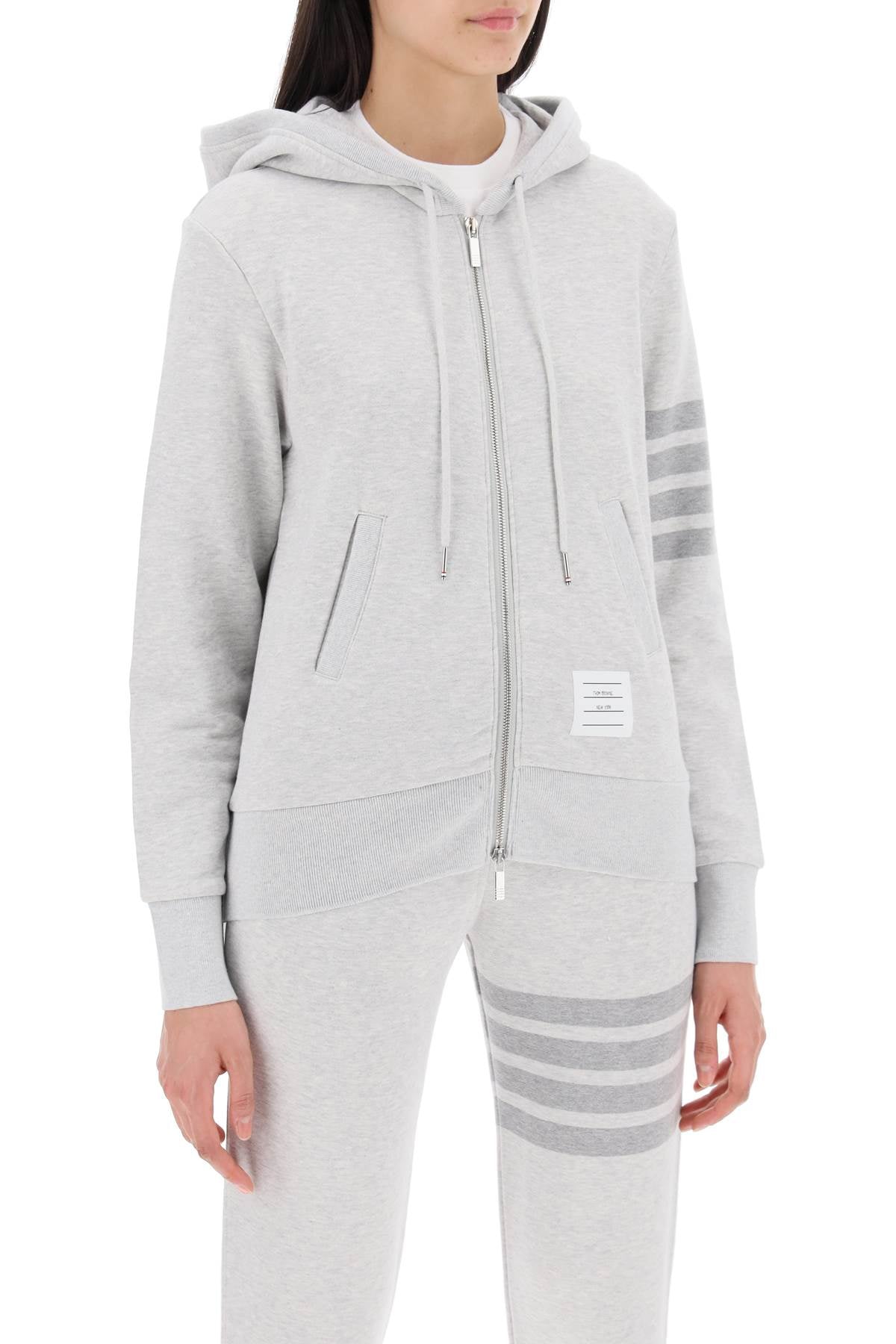 Thom Browne 4-bar hoodie with zipper and Topwear Thom Browne