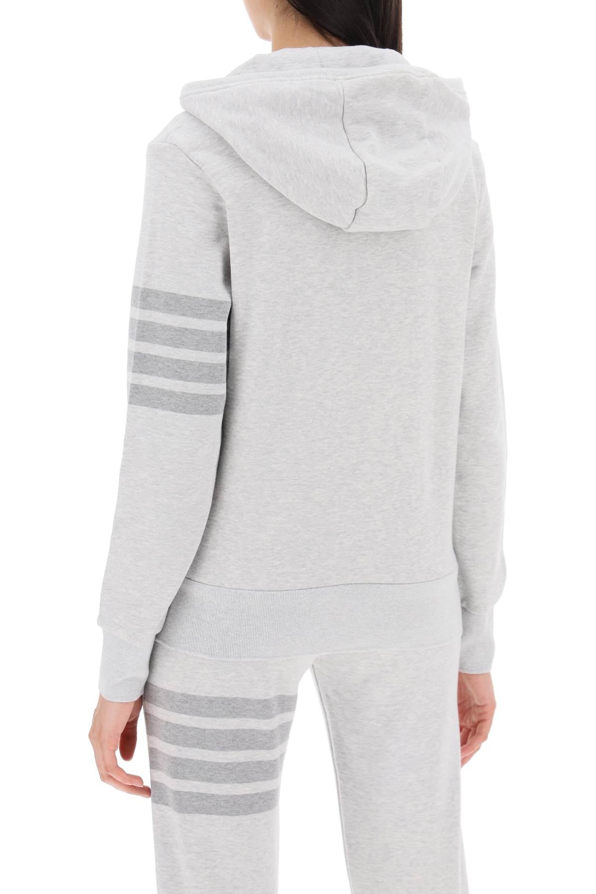 Thom Browne 4-bar hoodie with zipper and Topwear Thom Browne