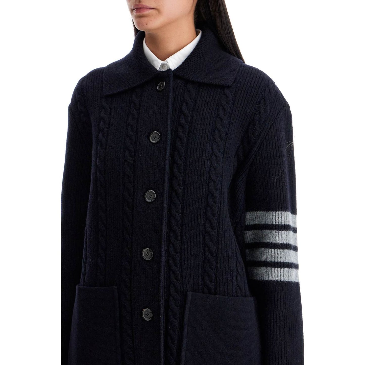 Thom Browne '4-bar heavy knit cardigan Knitwear Thom Browne