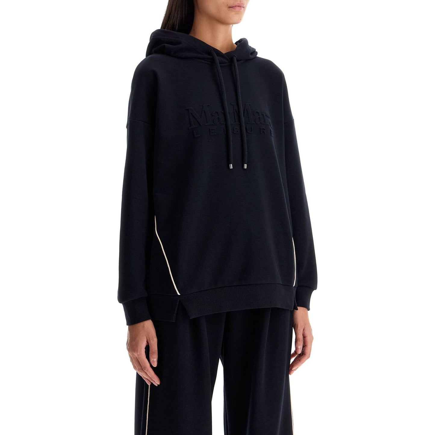 Max Mara Leisure hooded sweatshirt with piping Topwear Max Mara Leisure