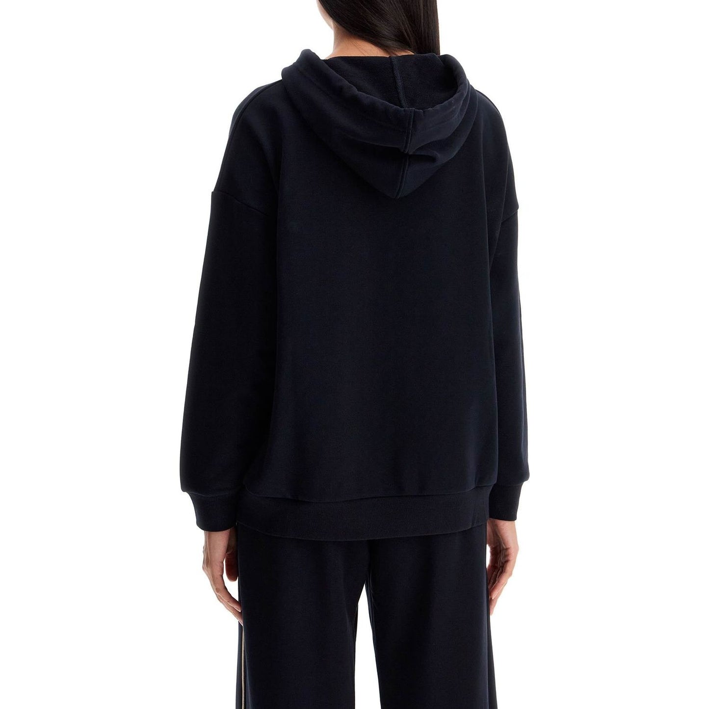 Max Mara Leisure hooded sweatshirt with piping Topwear Max Mara Leisure