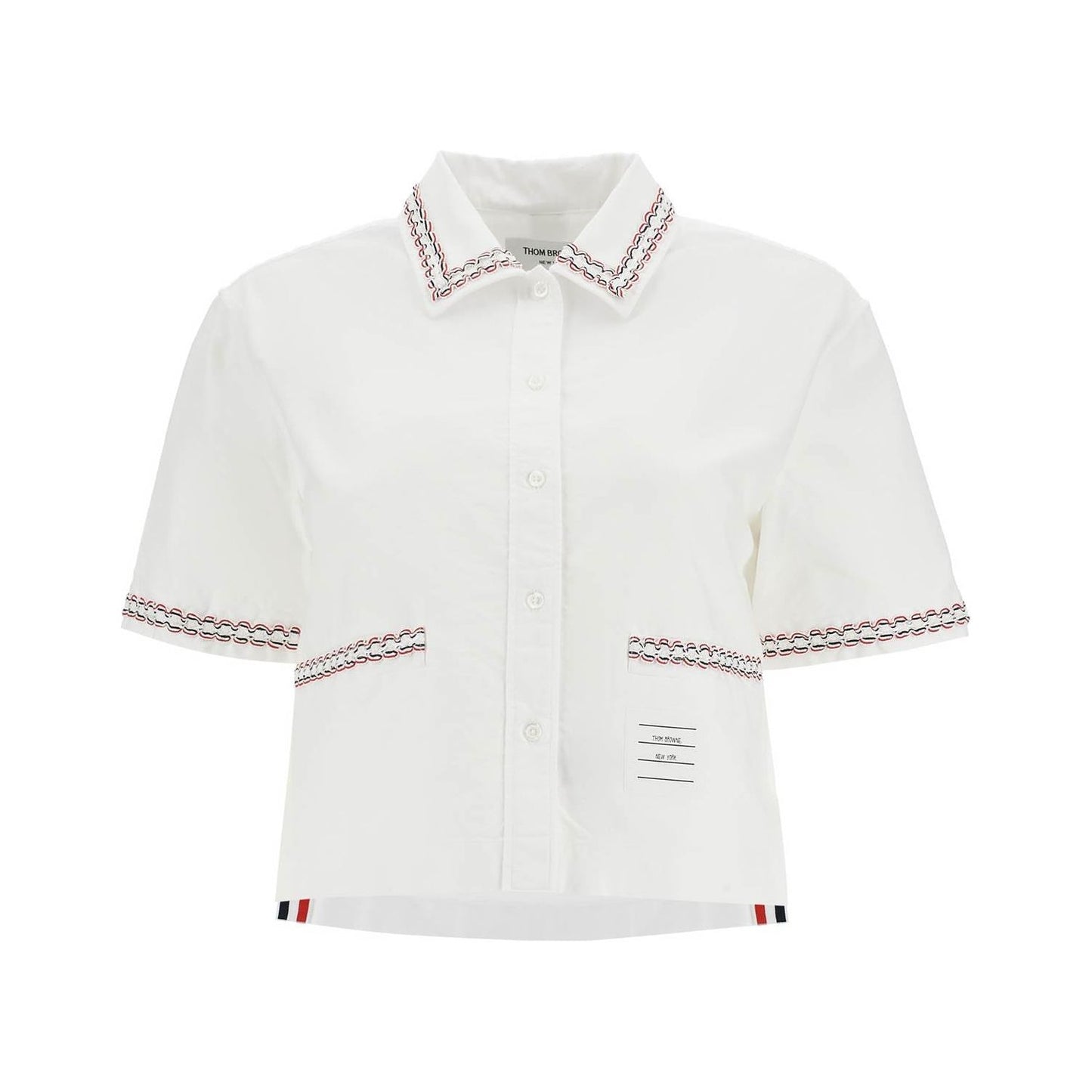 Thom Browne cropped oxford shirt for women Topwear Thom Browne