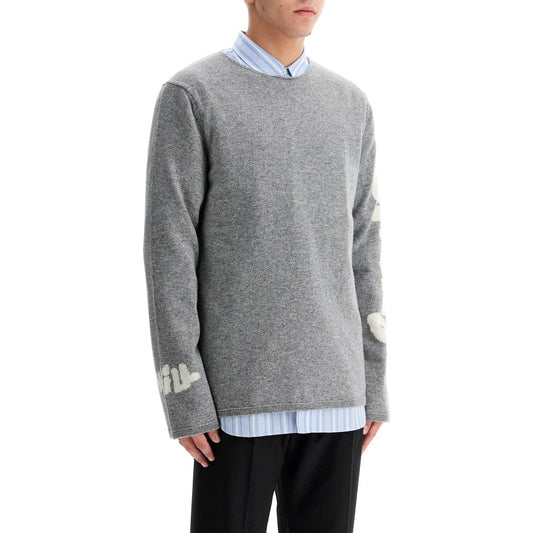 Comme Des Garcons Shirt wool jacquard pullover Knitwear Comme Des Garcons Shirt