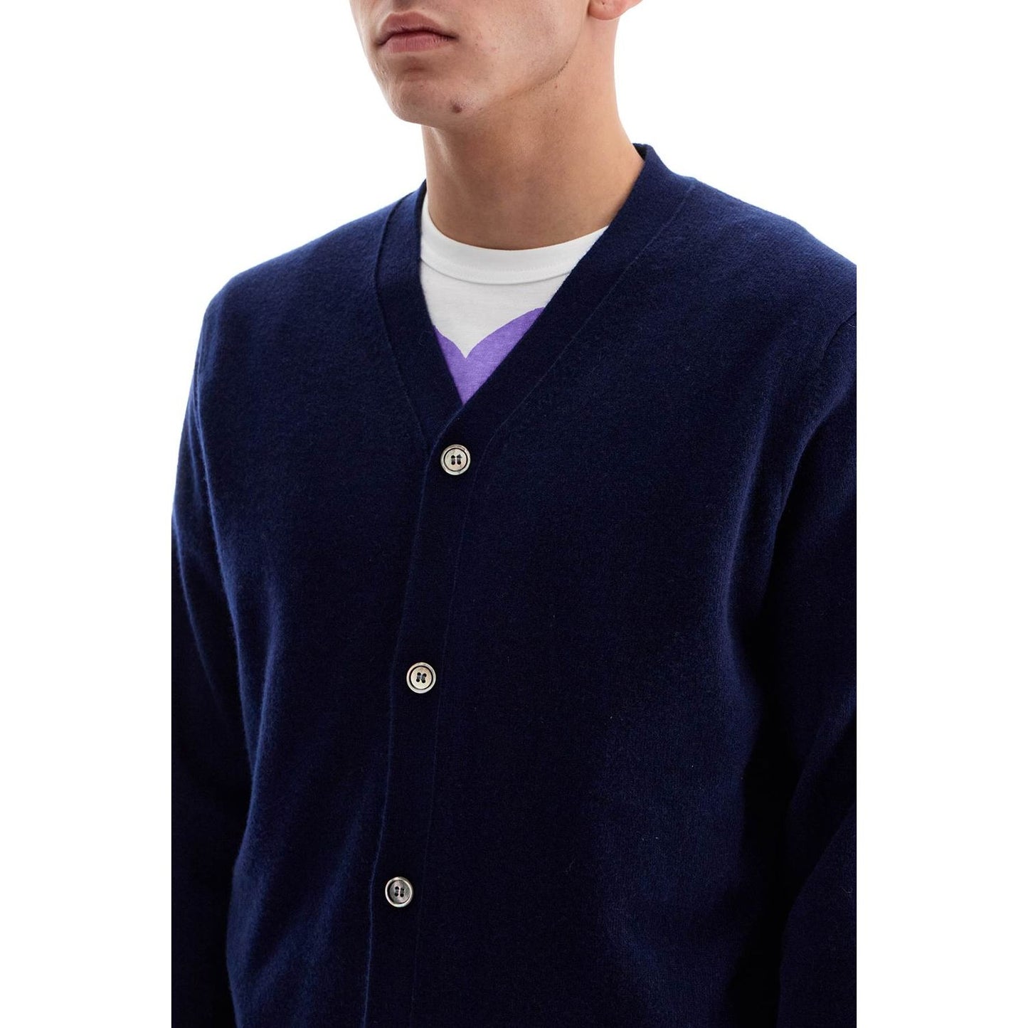 Comme Des Garcons Shirt wool cardigan with buttons Knitwear Comme Des Garcons Shirt