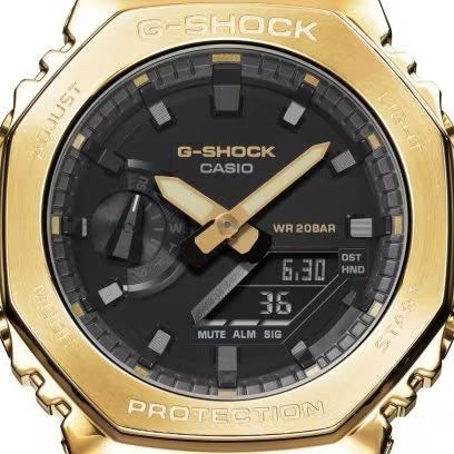 CASIO G-SHOCK WATCHES Mod. OAK METAL COVERED - GOLD WATCHES CASIO G-SHOCK