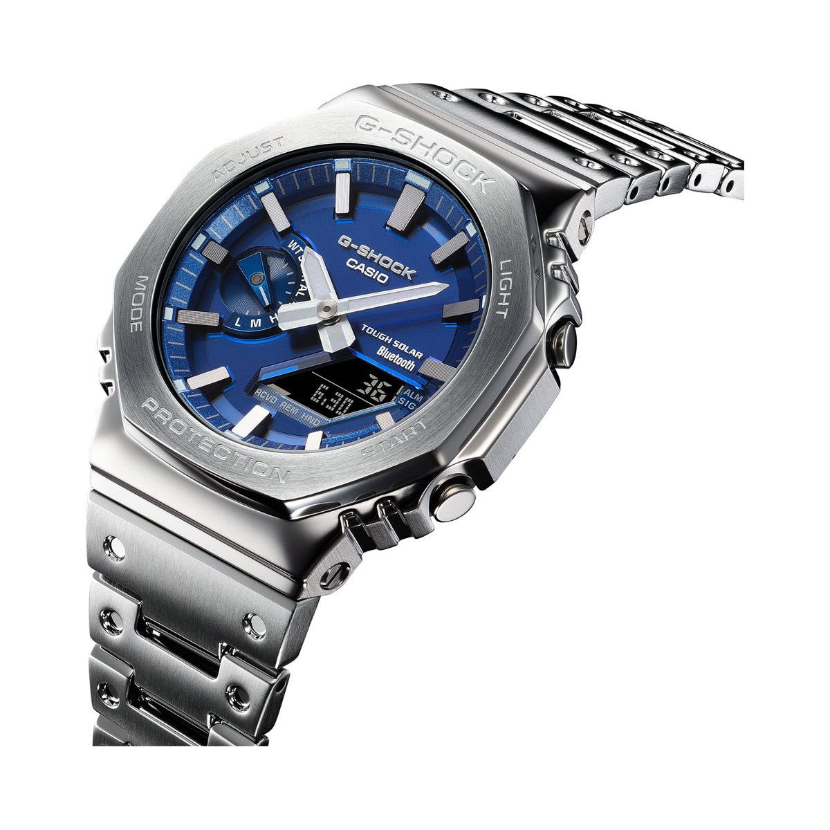 CASIO G-SHOCK MASTER OF G Mod. OAK FULL METAL - BLUE VAPOR SERIE Bluetooth® WATCHES CASIO G-SHOCK