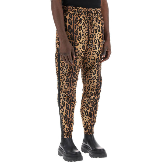 Dolce & Gabbana leopard print nylon jogger pants Trousers Dolce & Gabbana