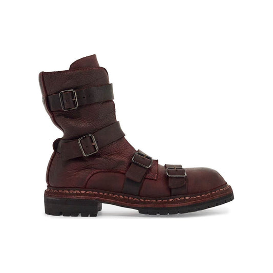 Guidi dark red horse leather boots with adjustable straps Boots Guidi