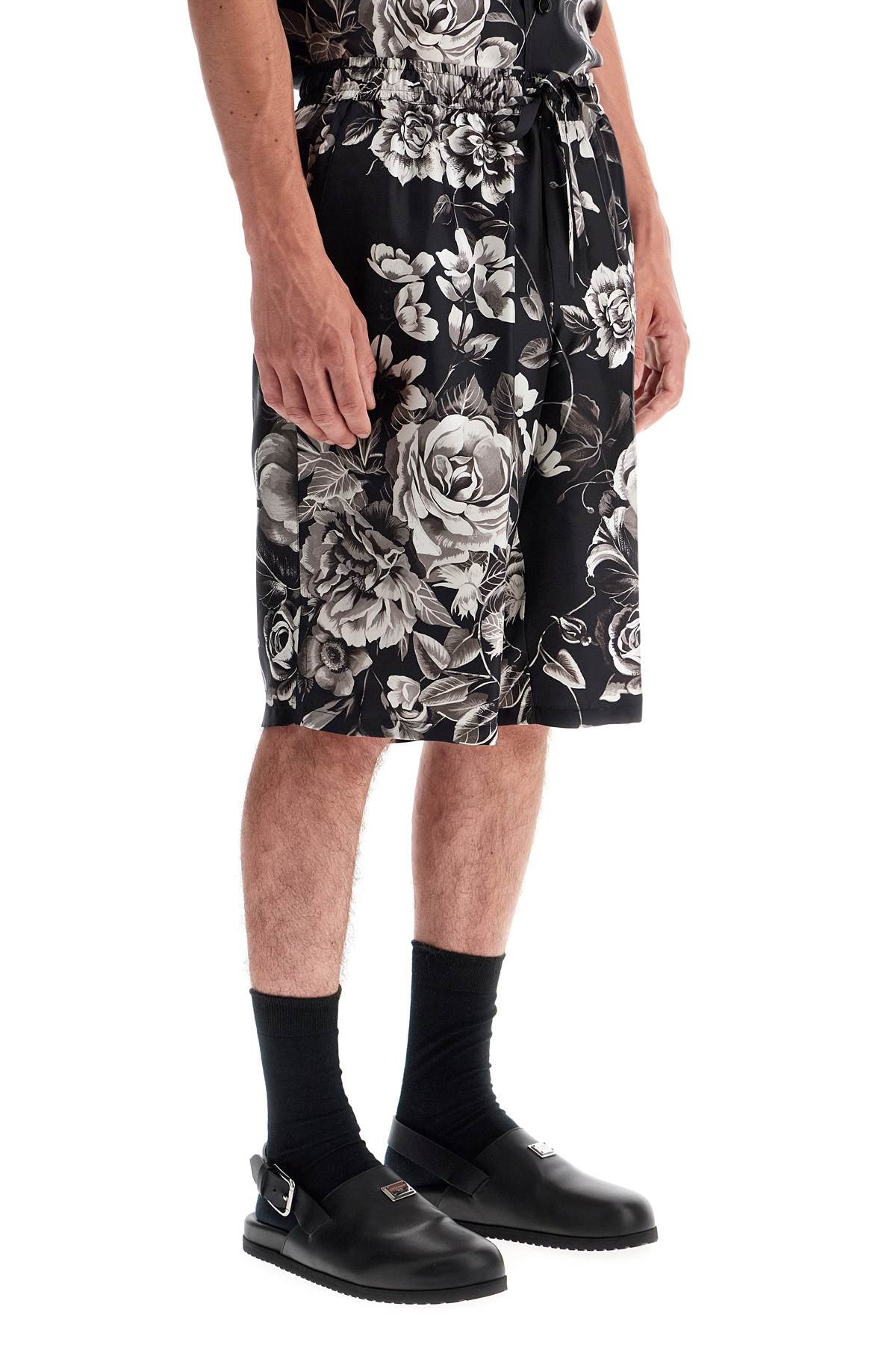 Dolce & Gabbana silk floral print bermuda shorts set Short trousers Dolce & Gabbana