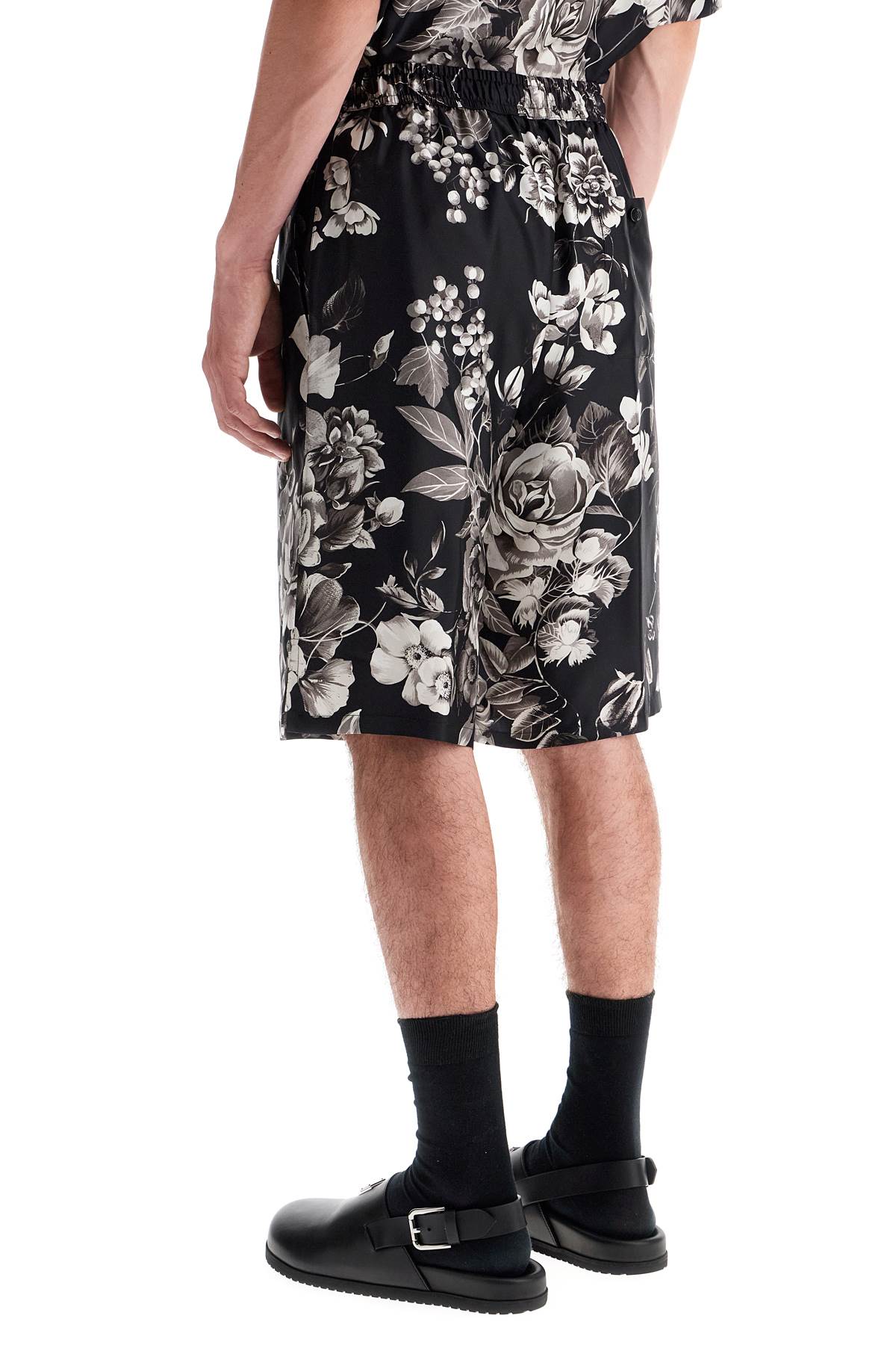 Dolce & Gabbana silk floral print bermuda shorts set Short trousers Dolce & Gabbana