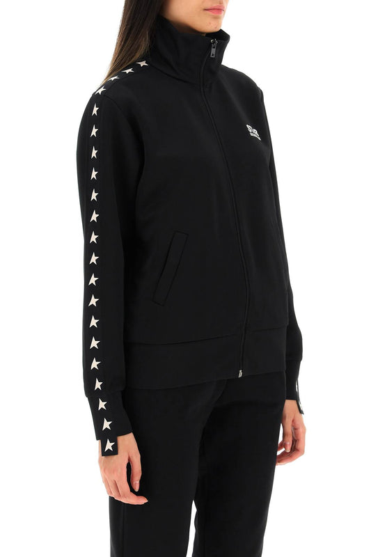 Golden Goose denise slim jacket black with white stars Jackets Golden Goose