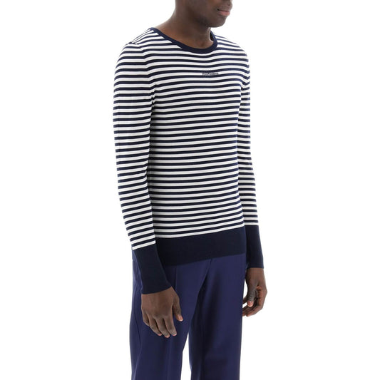 Dolce & Gabbana lightweight striped wool pullover sweater Knitwear Dolce & Gabbana