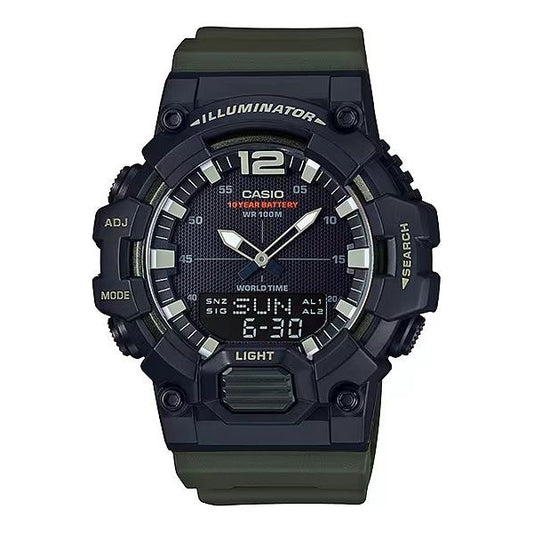 CASIO ILLUMINATOR Black - Army Green WATCHES CASIO