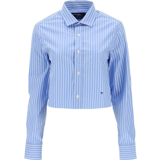 Homme Girls cropped striped poplin shirt Topwear Homme Girls