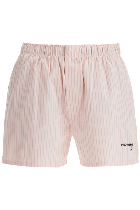 Homme Girls striped oxford shorts for men and Short trousers Homme Girls