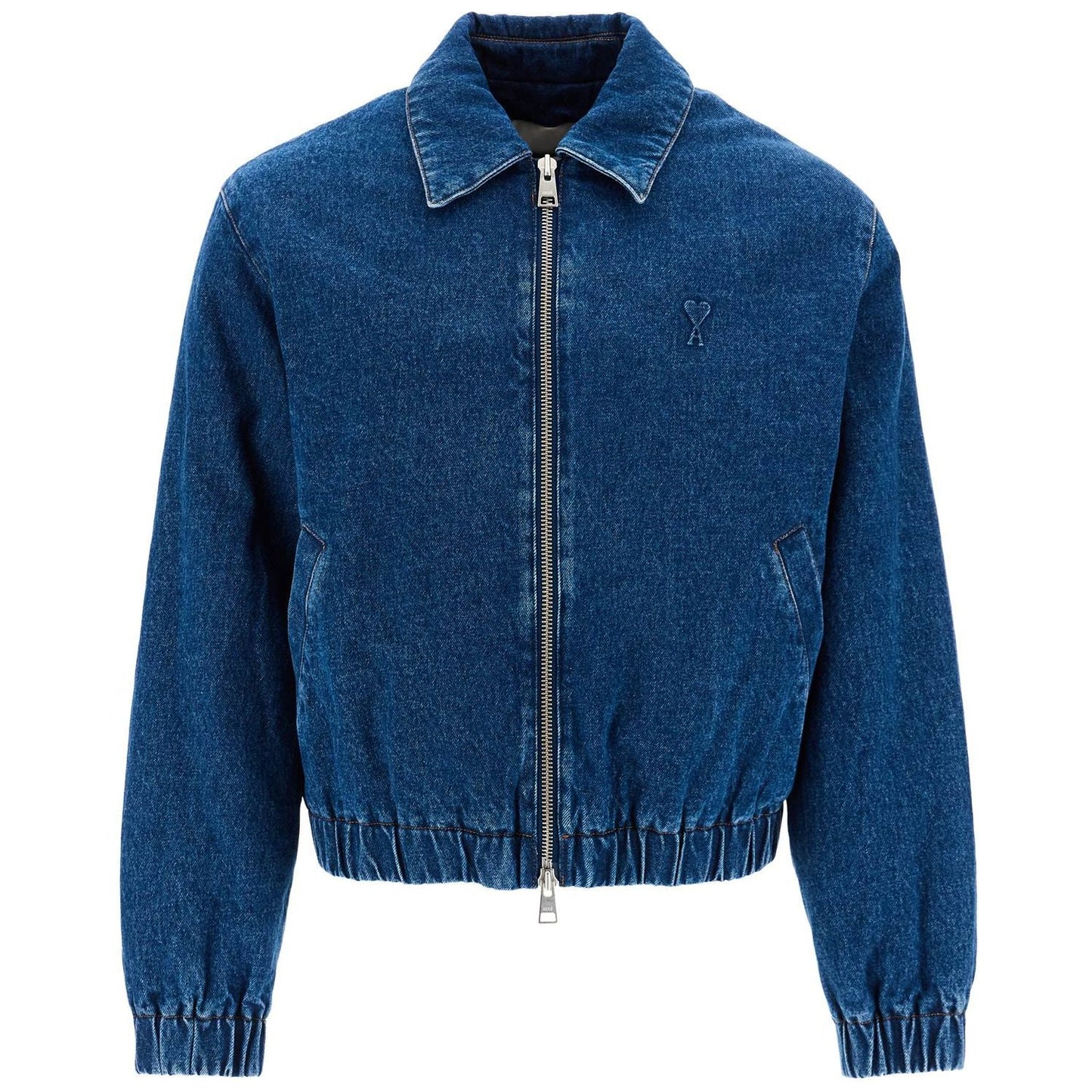 Ami Alexandre Matiussi denim bomber jacket for Jackets Ami Alexandre Matiussi