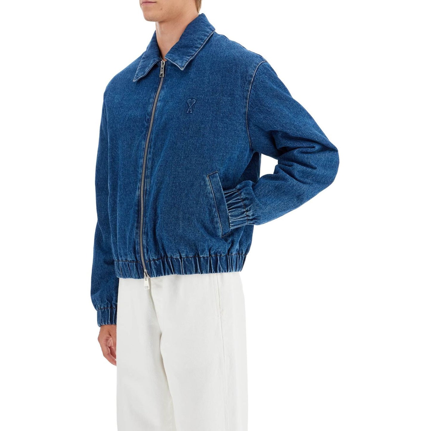 Ami Alexandre Matiussi denim bomber jacket for Jackets Ami Alexandre Matiussi