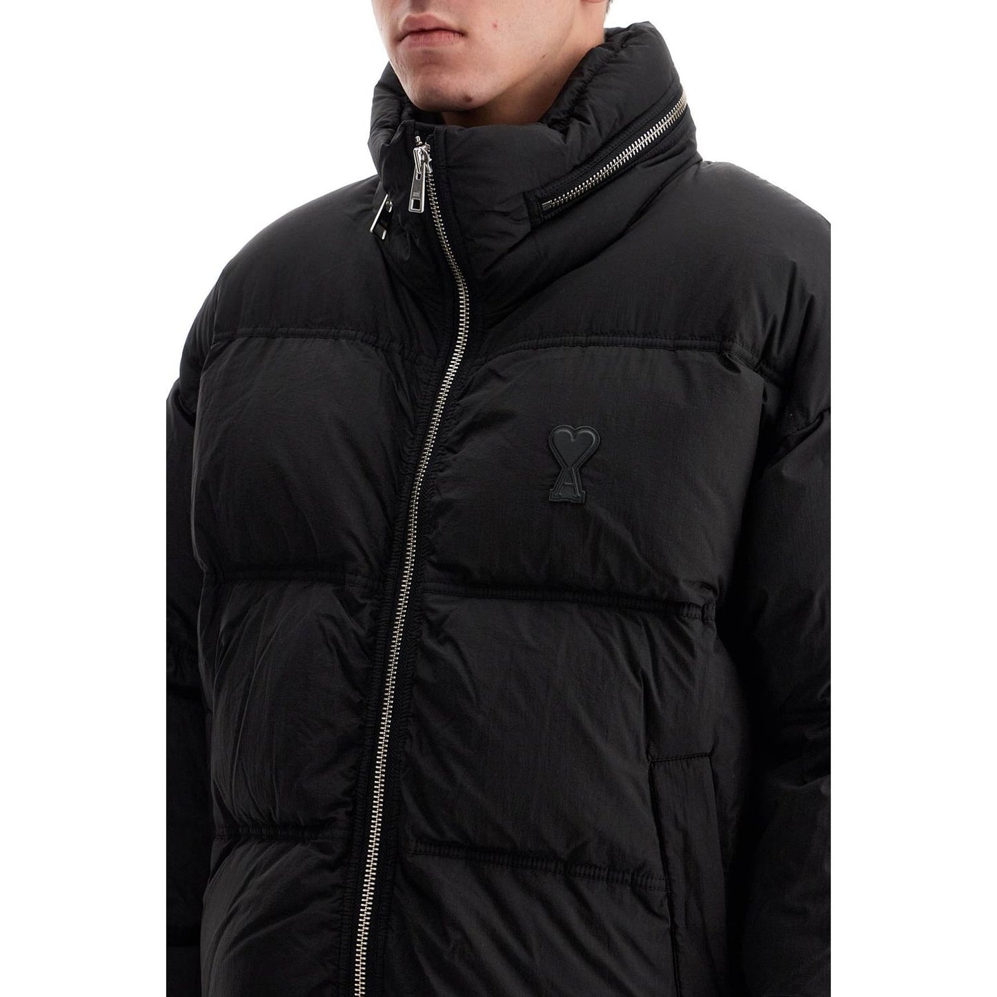 Ami Alexandre Matiussi "down jacket with logo patch Jackets Ami Alexandre Matiussi