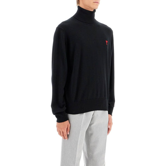 Ami Alexandre Matiussi high-neck merino wool pullover sweater Knitwear Ami Alexandre Matiussi