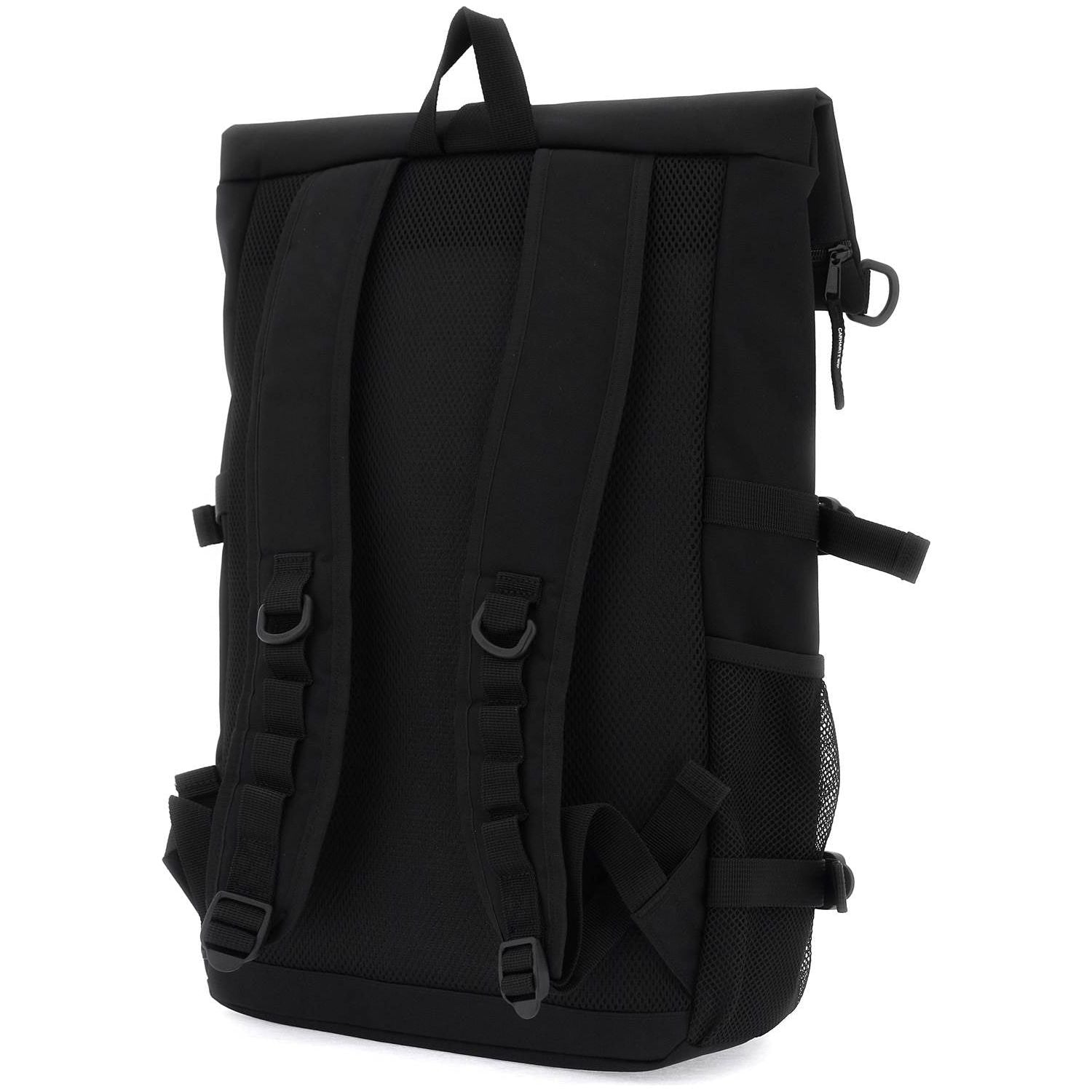 Front view with bag zipped and handles upright.