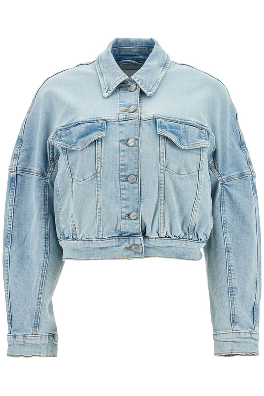 Ganni stretch denim bomber jacket in 8 Jackets Ganni