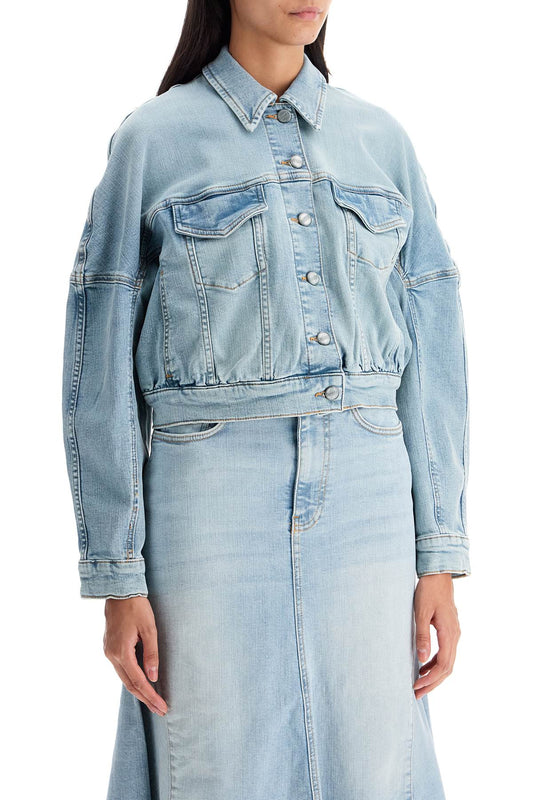 Ganni stretch denim bomber jacket in 8 Jackets Ganni