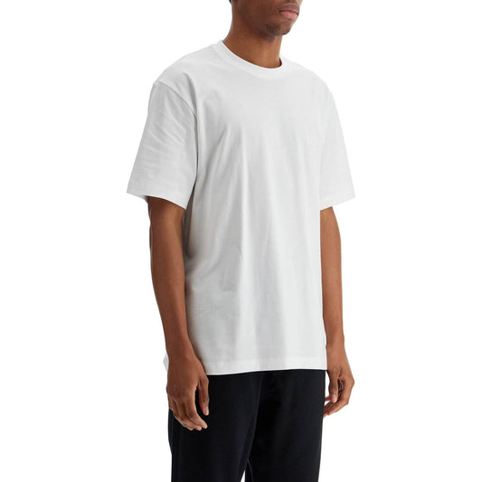 Y-3 white cotton t-shirt with wide neckline Topwear Y-3