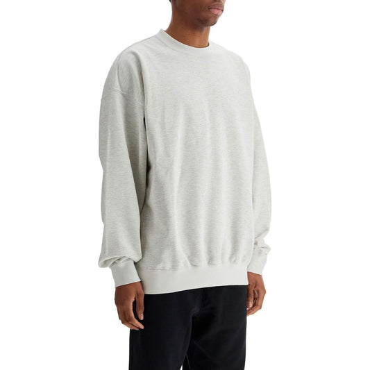 Y-3 light grey soft cotton and polyester sweatshirt