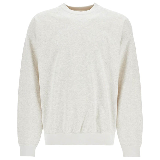 Y-3 light grey soft cotton and polyester sweatshirt