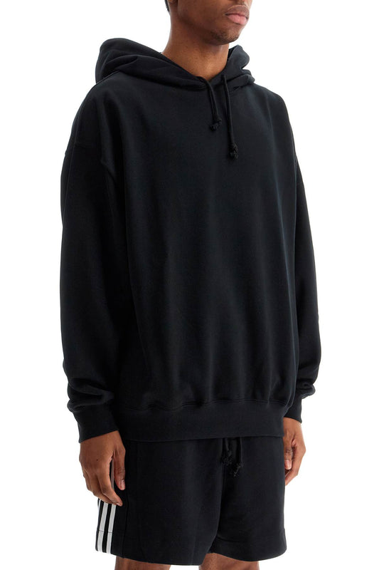 Y-3 black cotton hoodie with gfx print Topwear Y-3