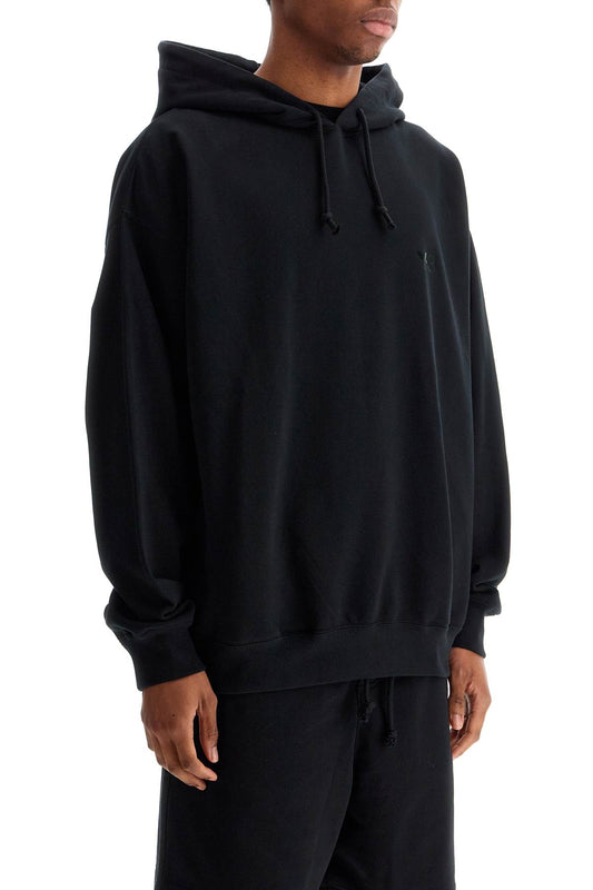 Y-3 men's black hoodie in recycled cotton and polyester Topwear Y-3