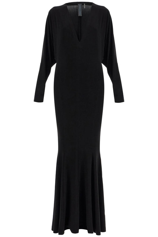 Norma Kamali mermaid-style dress with dolman sleeves Dresses Norma Kamali Black