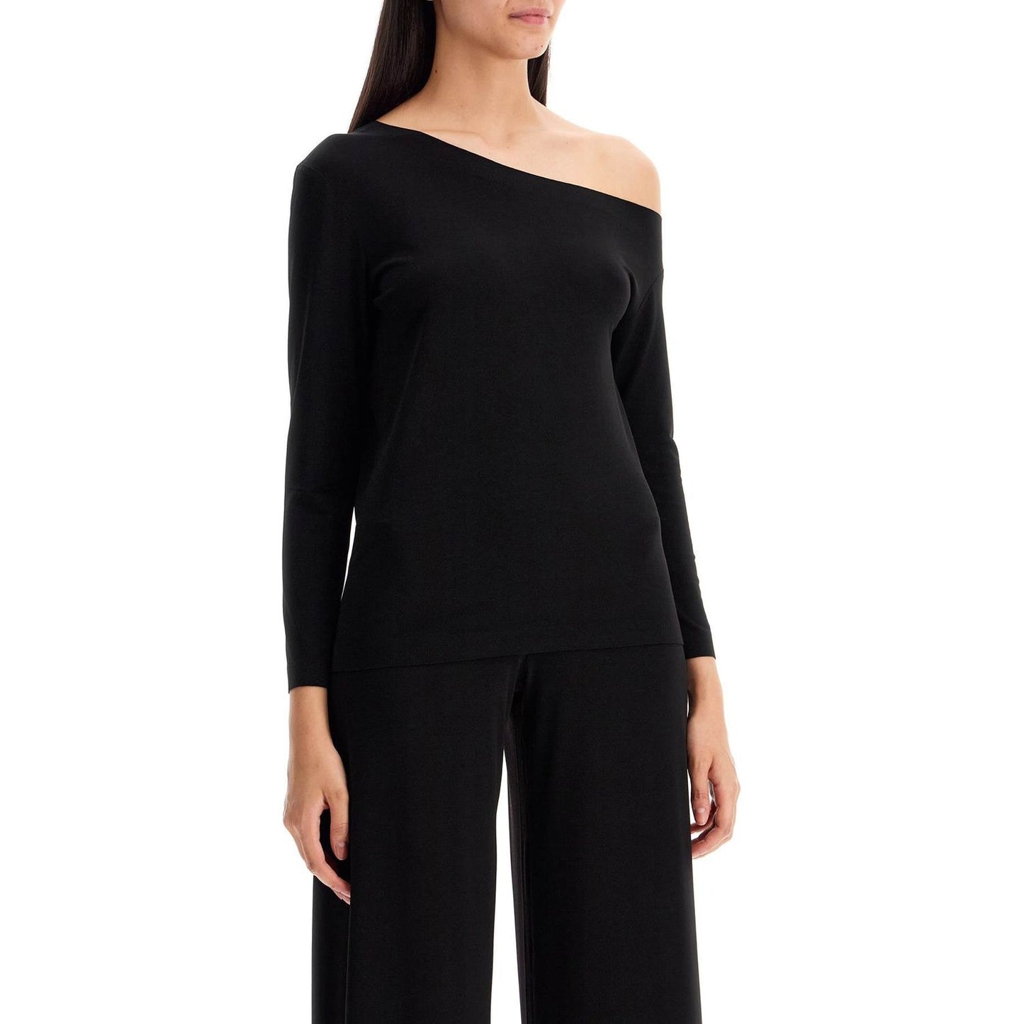 Norma Kamali "off-shoulder lycra Topwear Norma Kamali