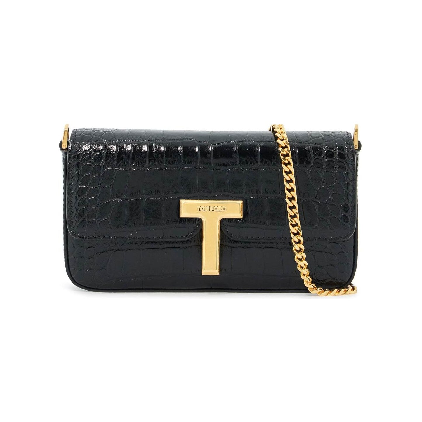 Tom Ford mini wallis crocodile print leather bag. Shopper Tom Ford