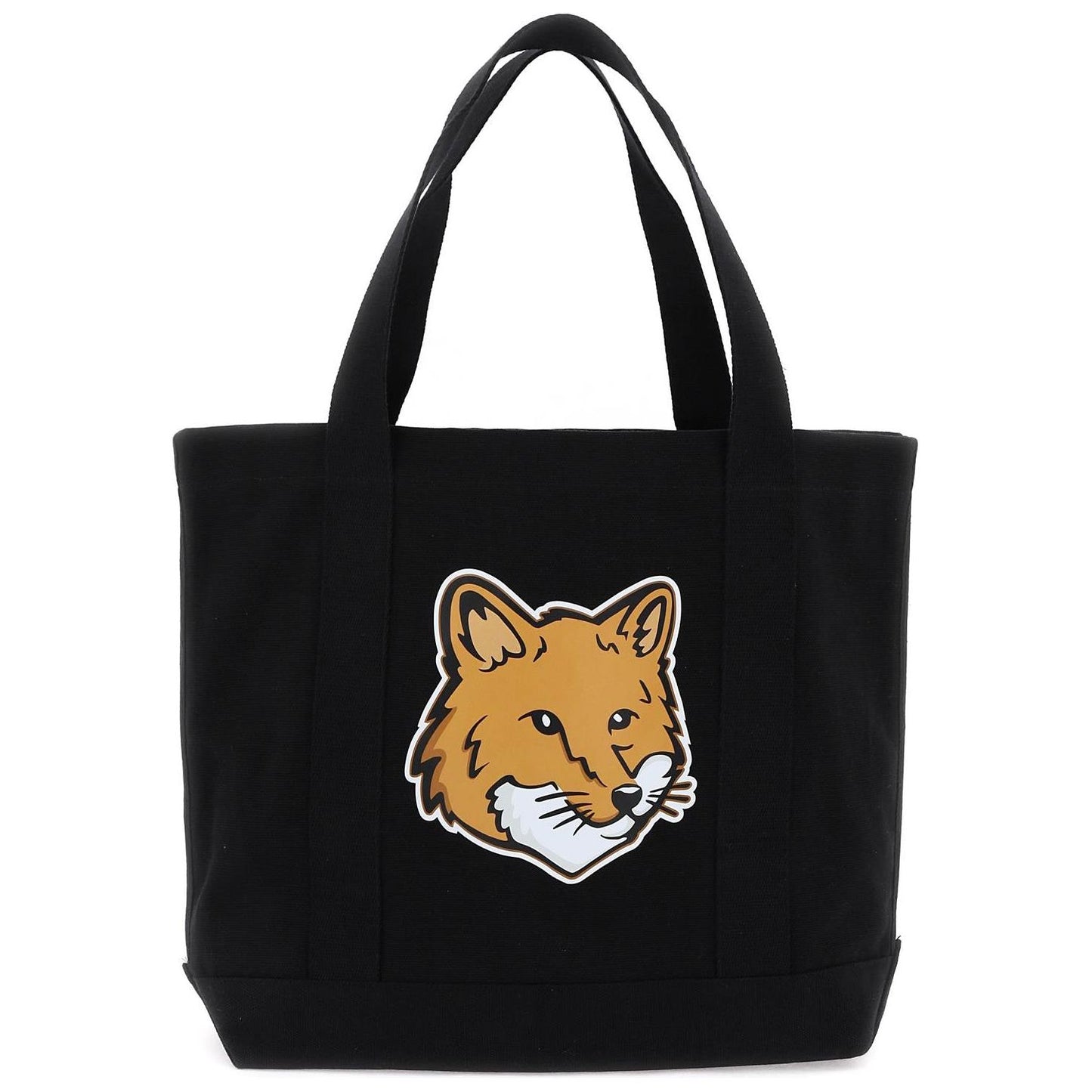 Maison Kitsune fox head tote bag