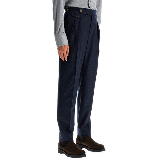 Brunello Cucinelli tailored fit flannel pants Trousers Brunello Cucinelli