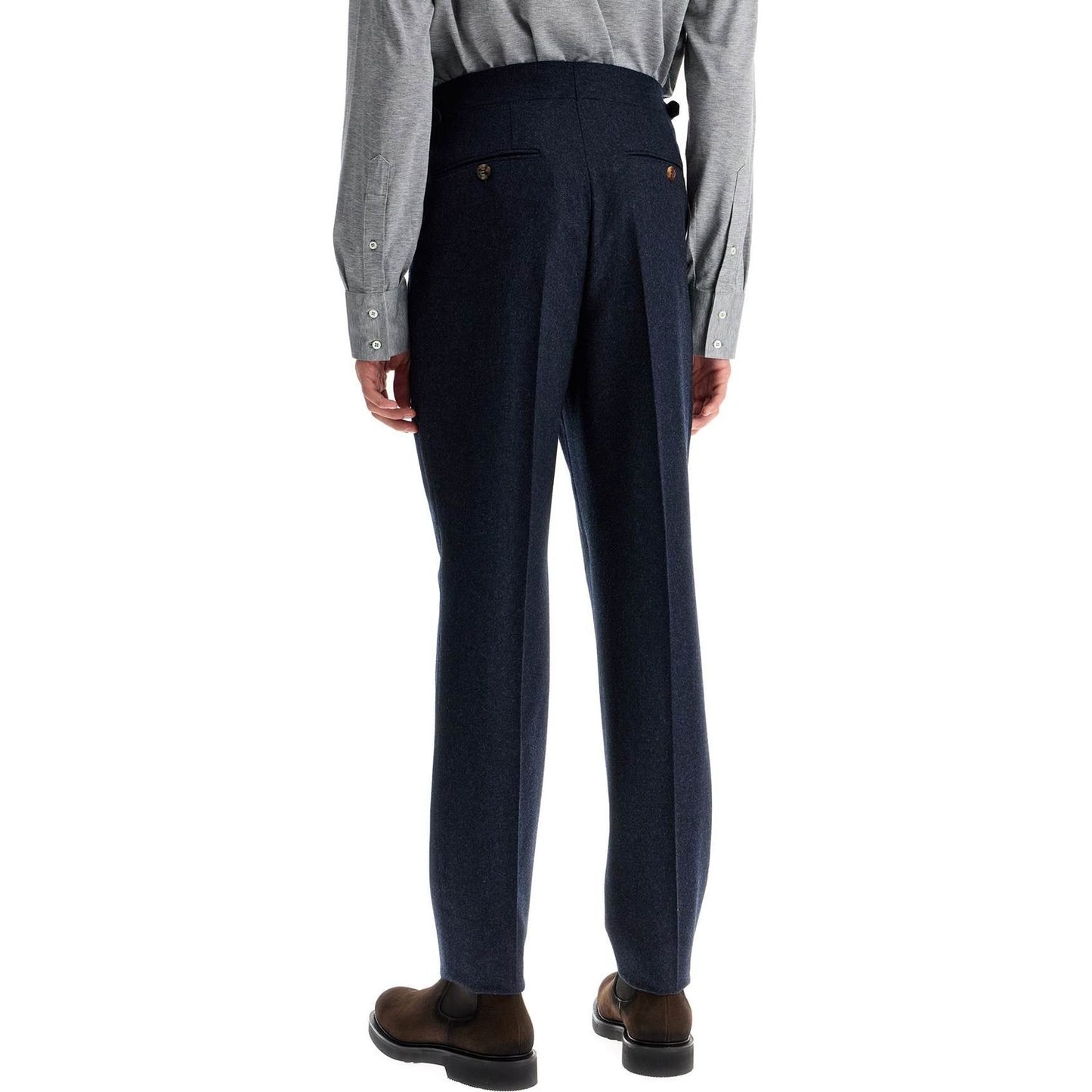 Brunello Cucinelli tailored fit flannel pants Trousers Brunello Cucinelli