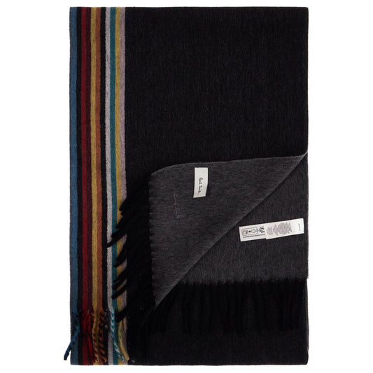 Paul Smith cashmere scarf with signature stripe pattern Scarves Hats & Gloves Paul Smith