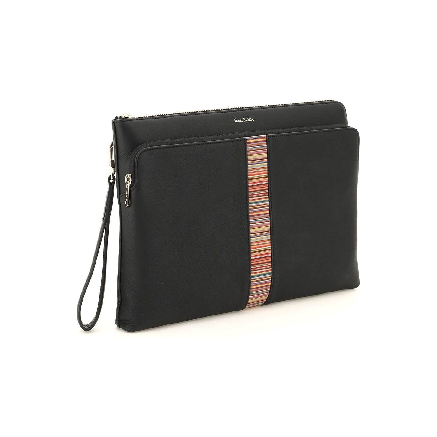 Paul Smith signture stripe leather pouch Business & travel bags Paul Smith