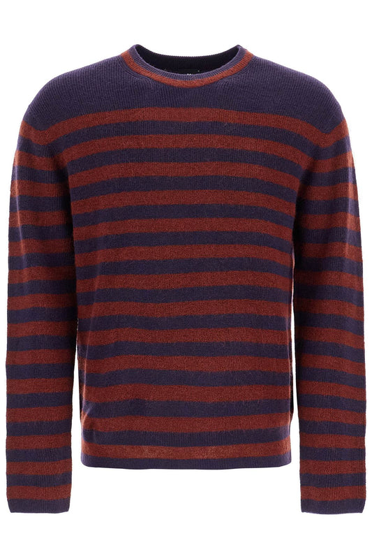 PS Paul Smith striped wool and mohair blend pullover