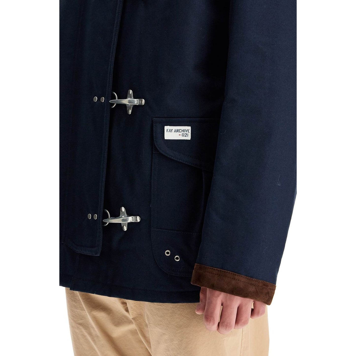 FAY ARCHIVE "4-hook canvas jacket with classic Vests FAY ARCHIVE