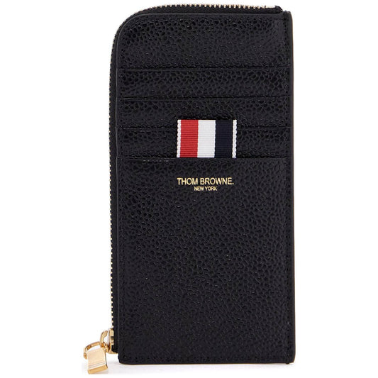 Thom Browne pebble grain leather cardholder Small Leather Goods Thom Browne Black