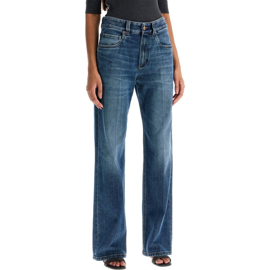 Brunello Cucinelli loose shiny tab jeans with Jeans Brunello Cucinelli